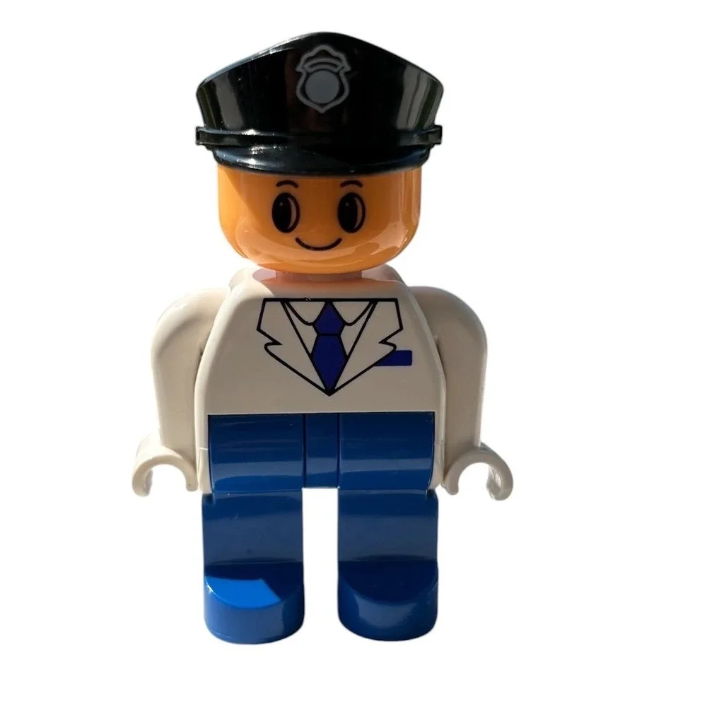Vintage 90s Duplo Lego Character Town Community Police Officer Figure 2.5 Inch
